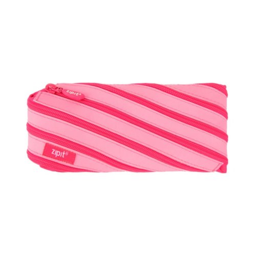 Paagman Zipit glow in the dark candy etui, formaat 22 x 10 cm., kleur roze