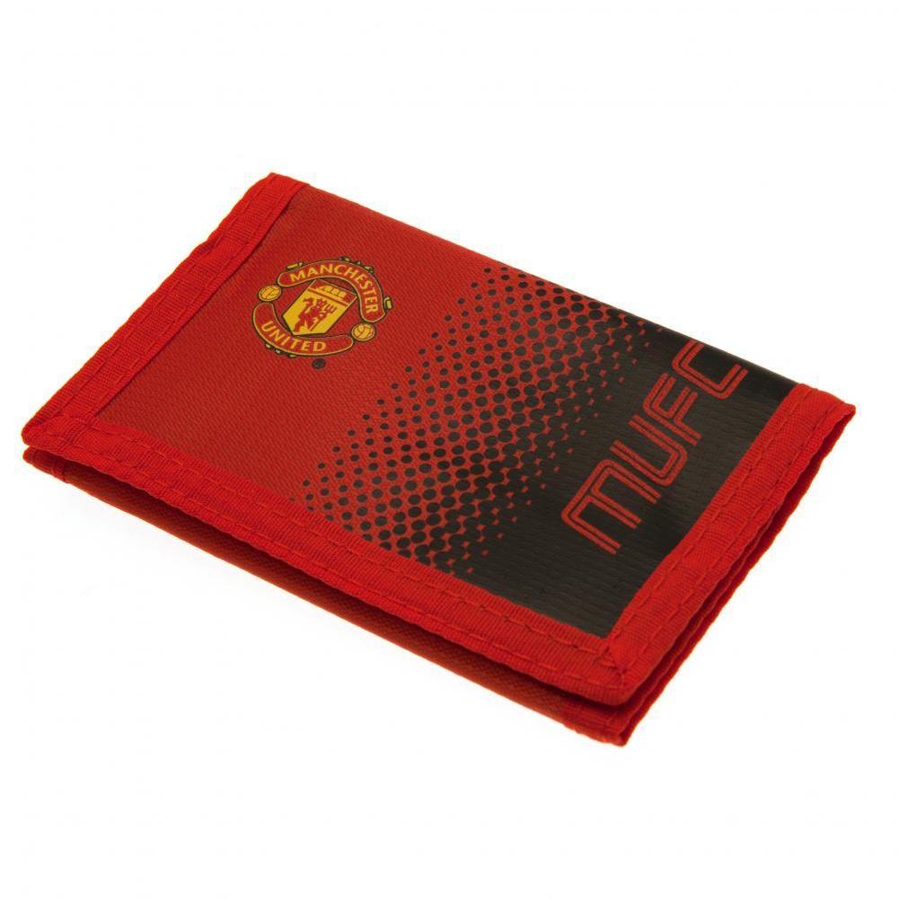 Manchester United FC nylon portemonnee met touch-bevestiging en fade-ontwerp One Size