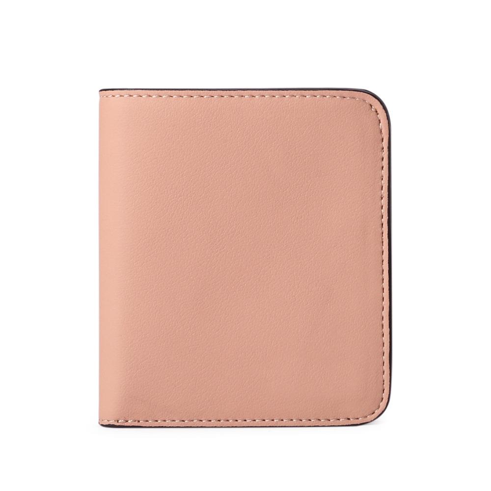 ChangshaA Ultra thin Women's Short Wallet PU PU Leather Card Holder Fashion Design Printed Card Bag  Outdoor Style C