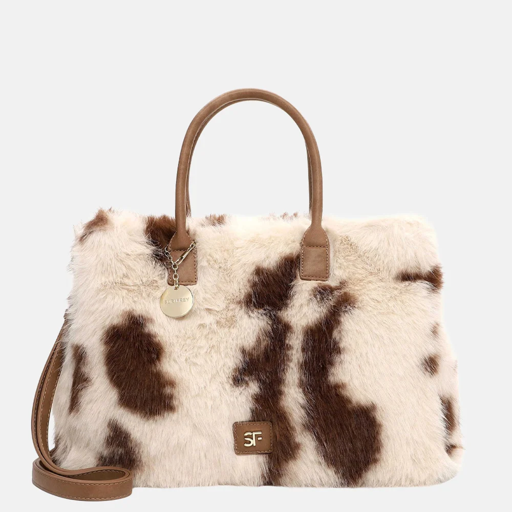 Suri Frey Misty handtas L faux fur beige