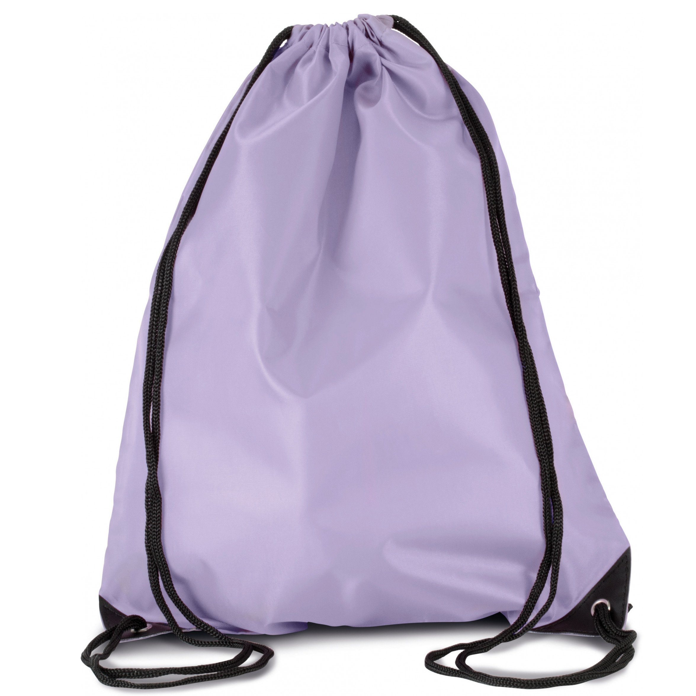 Merkloos 8x stuks sport gymtas/draagtas lila paars met rijgkoord x cm van polyester -