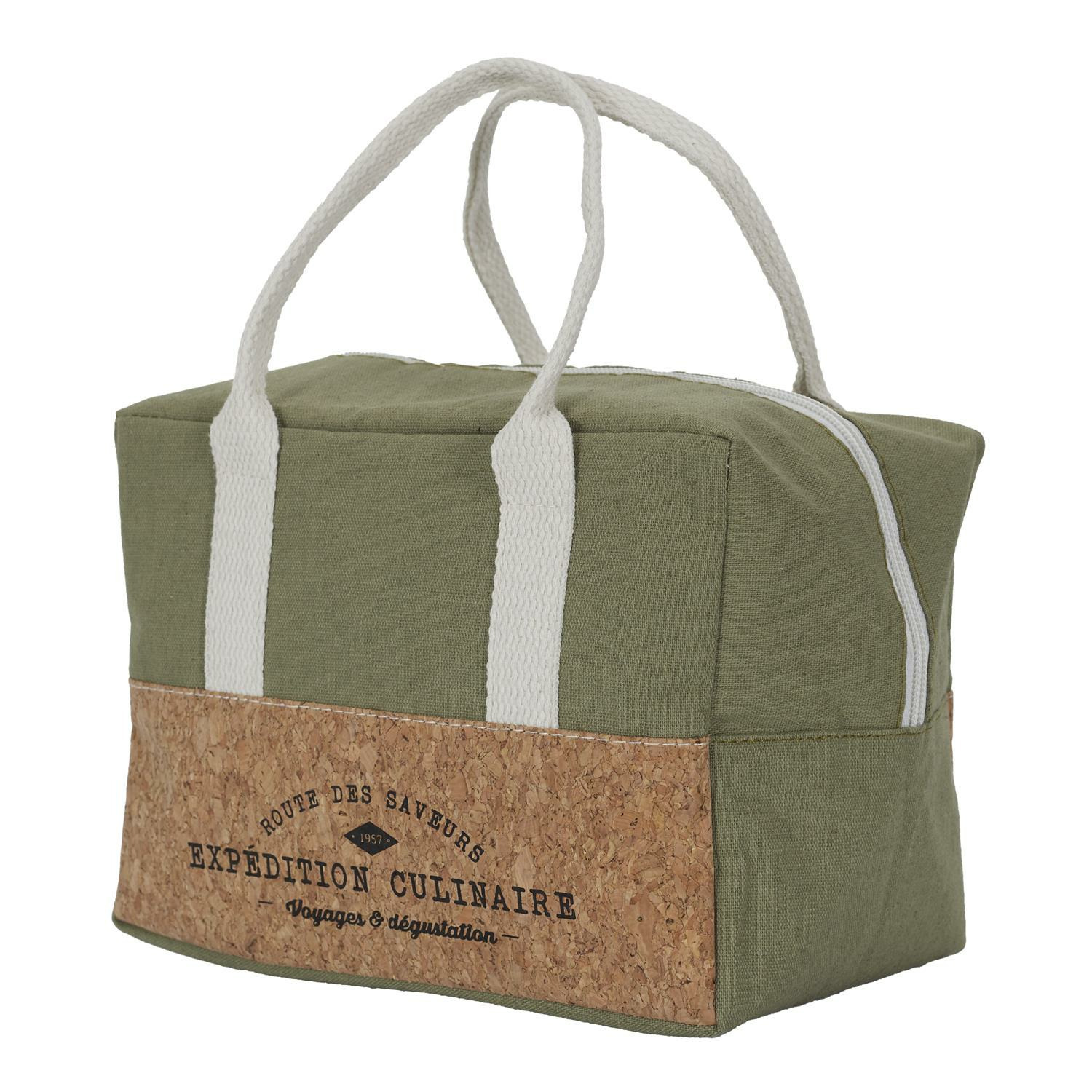 Cook Concept Koeltas Miami - voor lunch en drankjes - 3L - 22 x 14 x 16 cm - Draagband - groen -