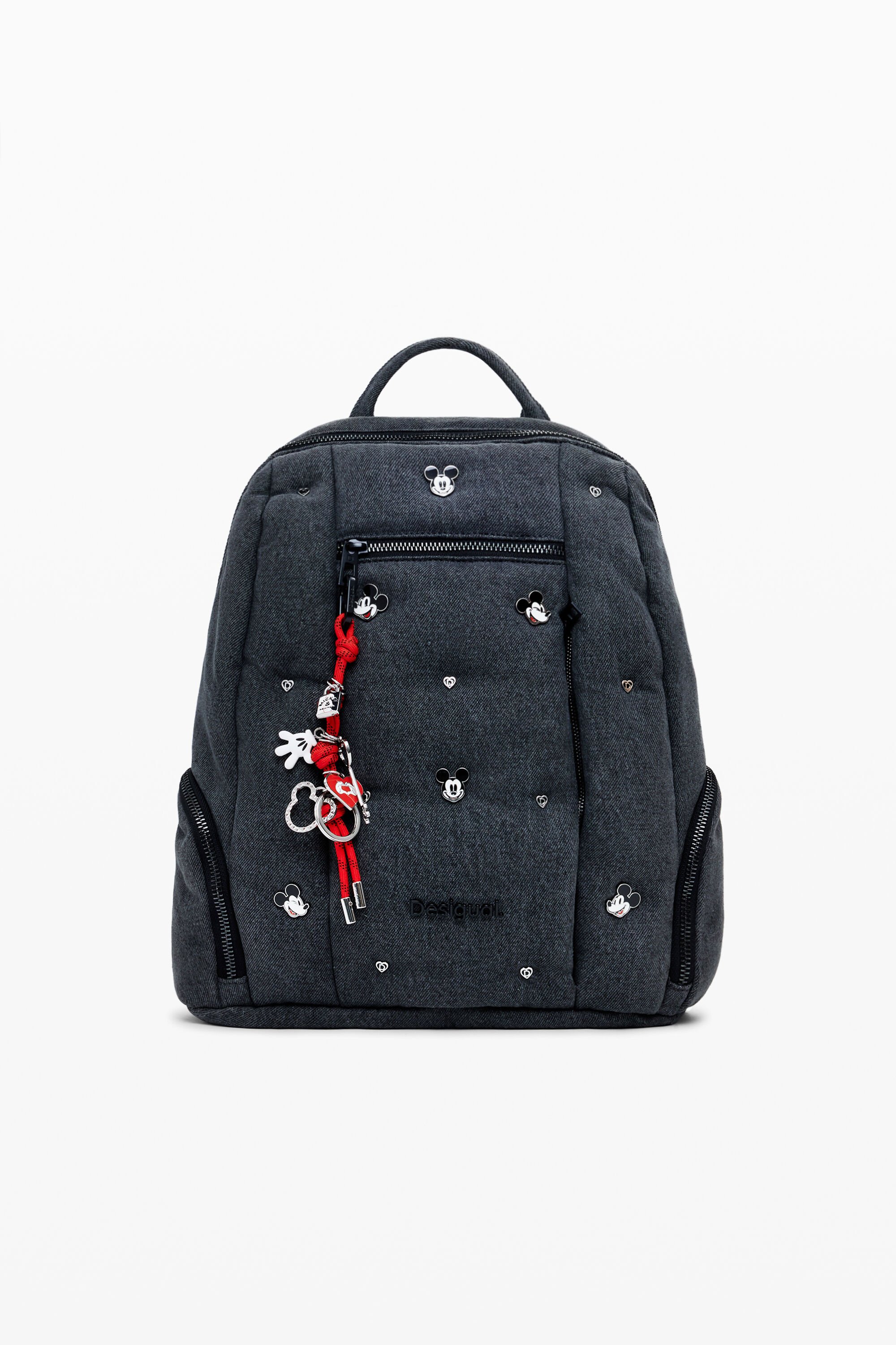 Desigual Middelgrote Mickey™ denim rugzak - BLACK