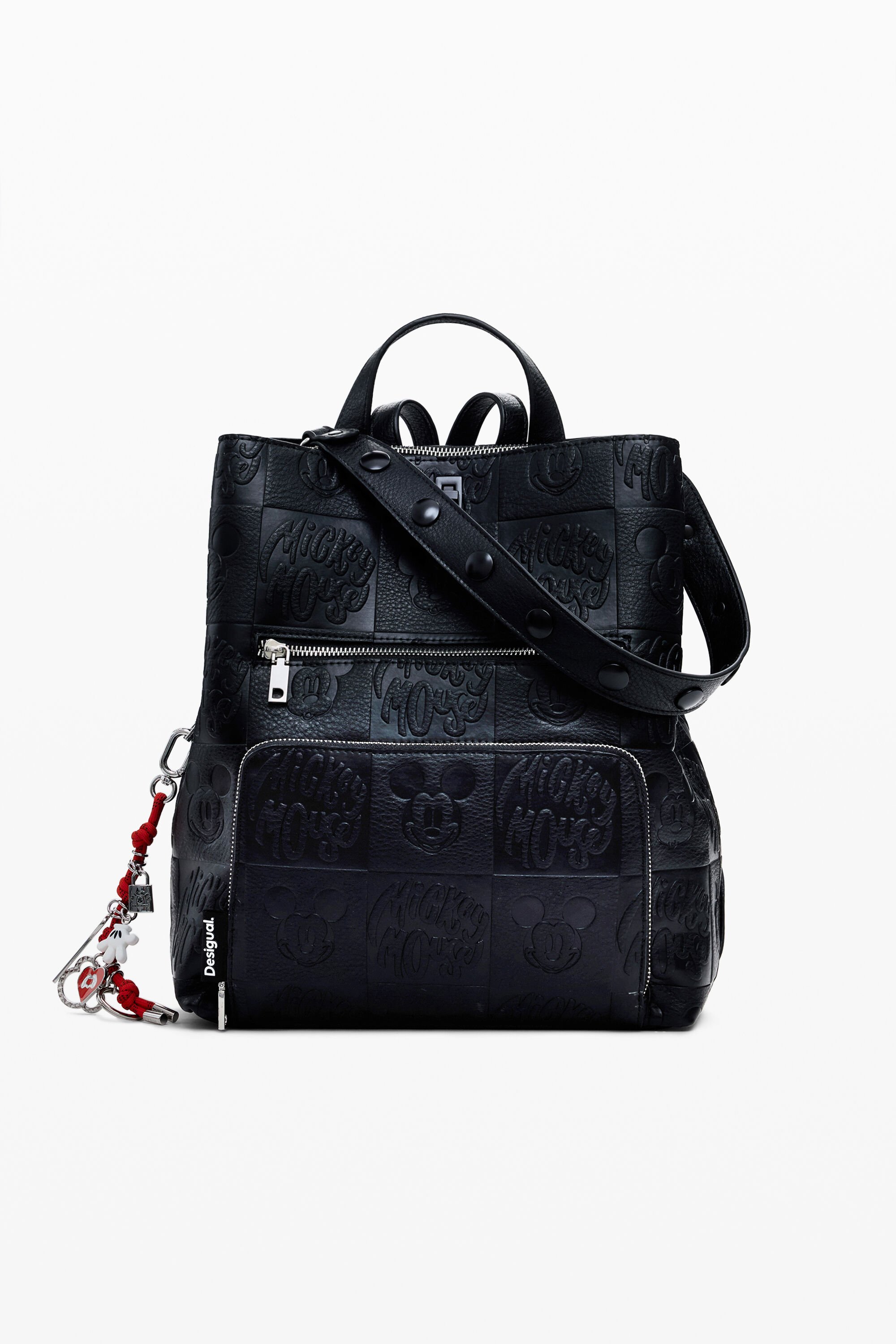 Desigual Middelgrote omvormbare Mickey™ rugzak - BLACK