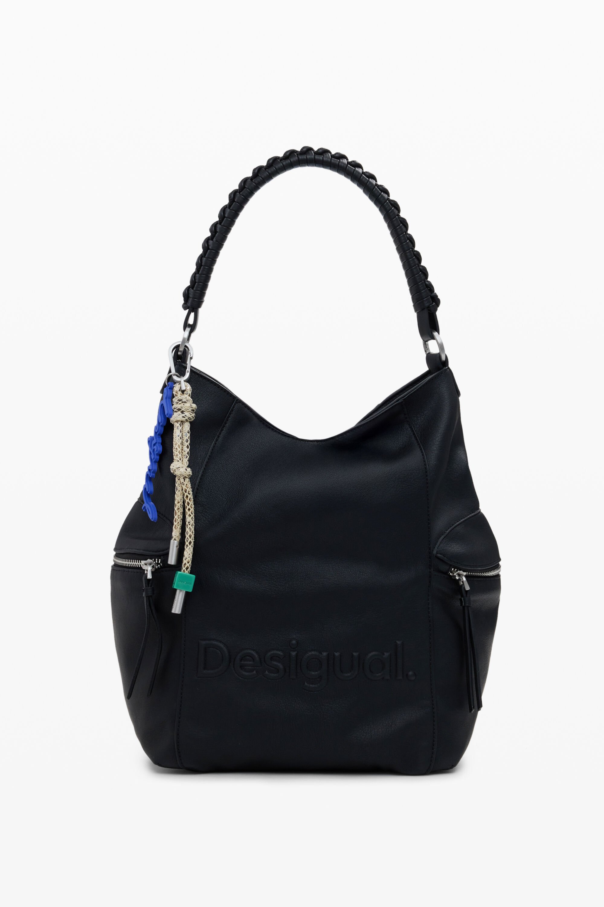 Desigual Grote logo omkeerbare rugzak - BLACK