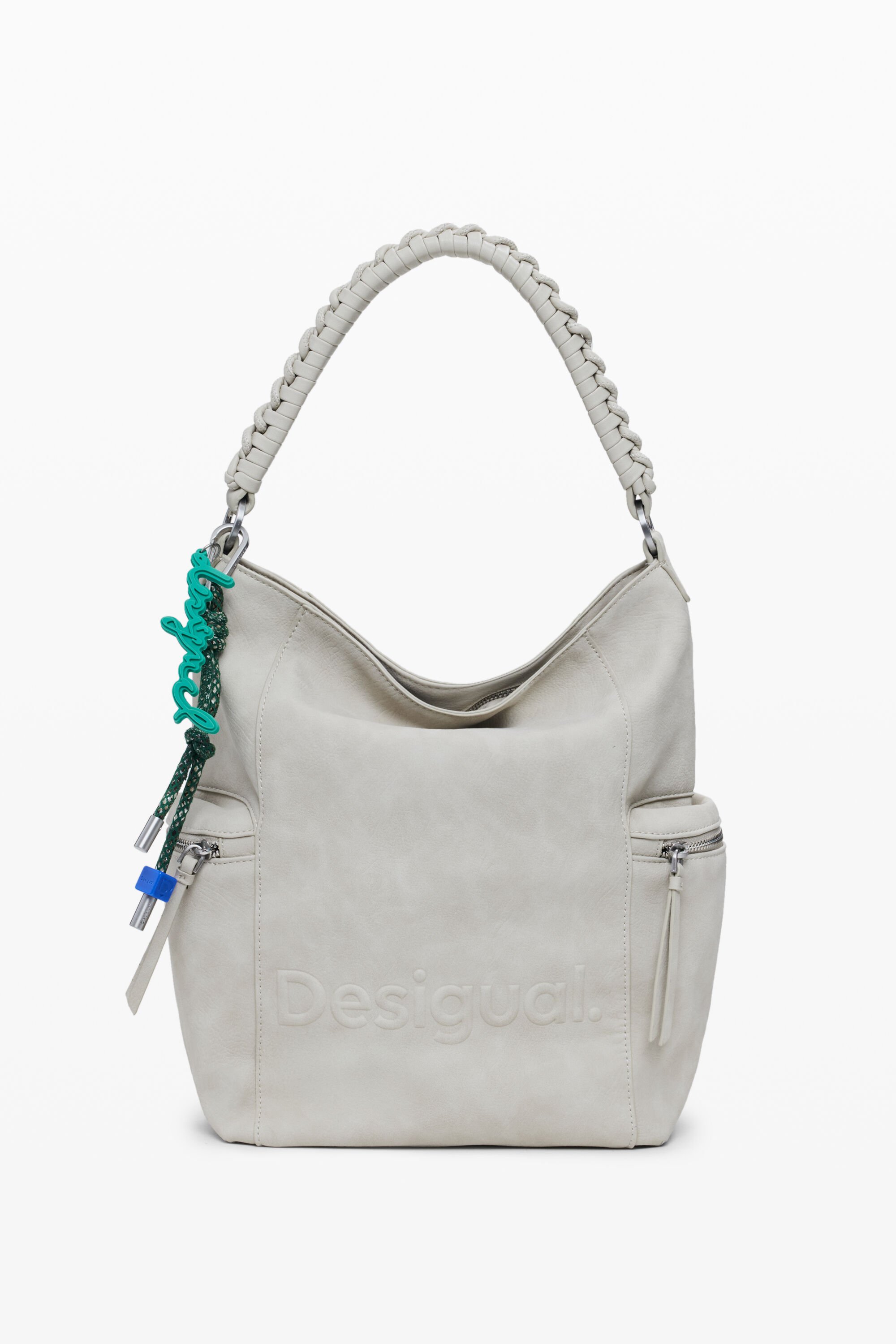 Desigual Rugzak met leerlook en groot logo - BROWN
