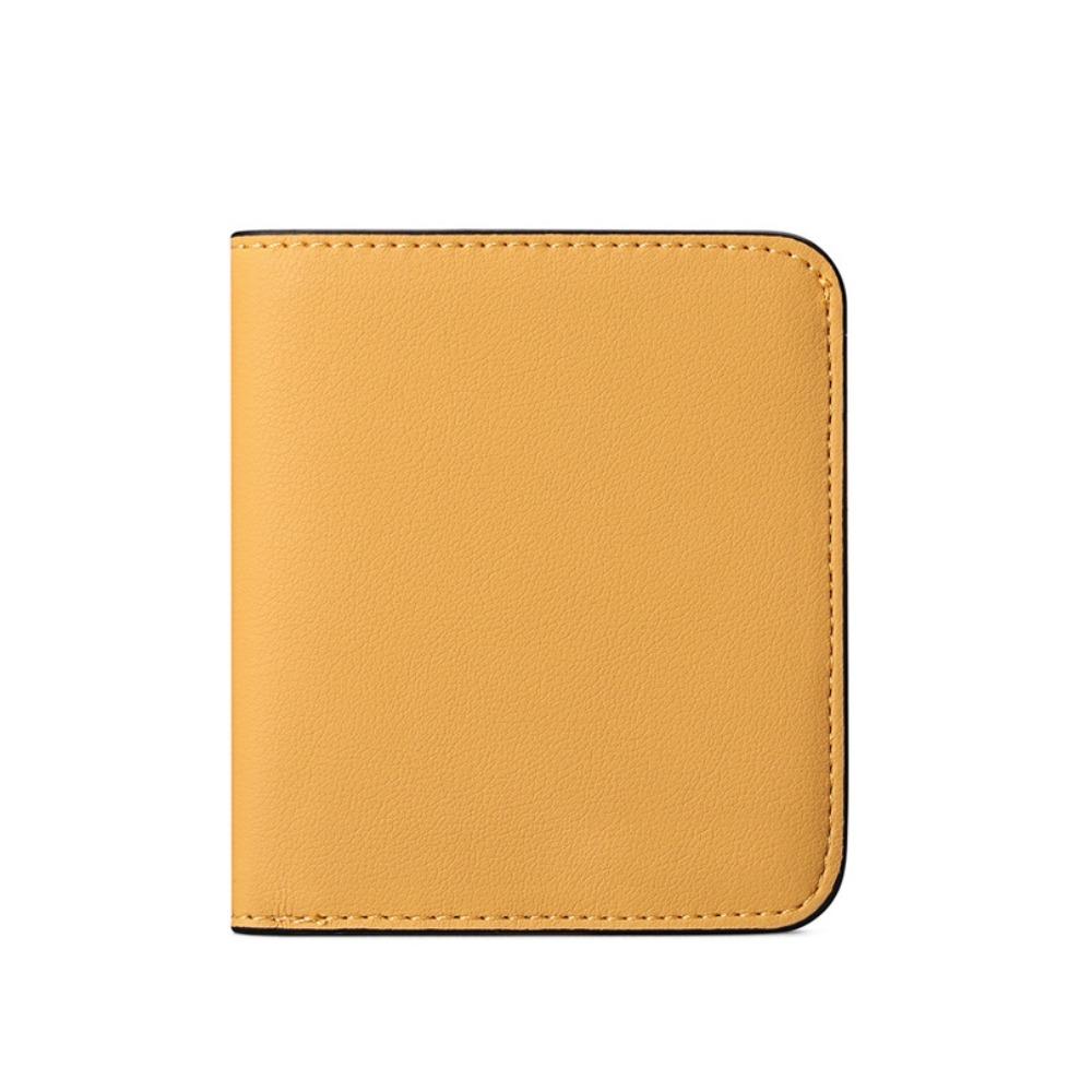 ChangshaA Ultra thin Women's Short Wallet PU PU Leather Card Holder Fashion Design Printed Card Bag  Outdoor Style E
