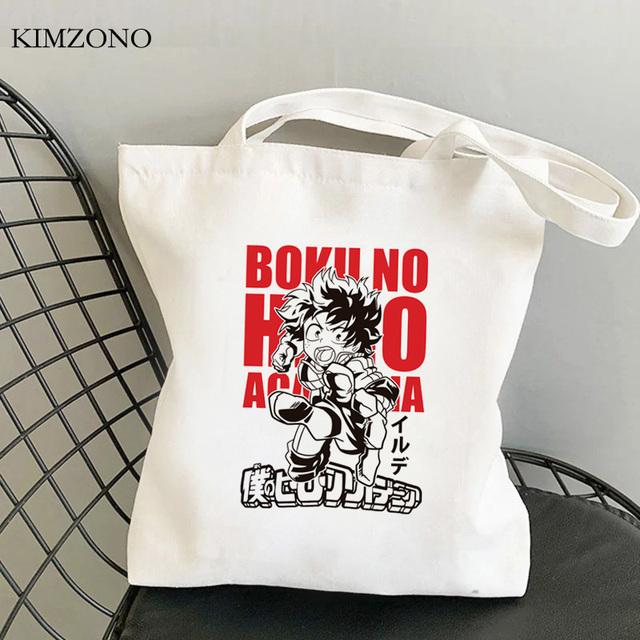 Aidegou20 My Hero Academia boodschappentas herbruikbare shopper bolsa bolsas de tela shopper tote bag shopping string sac cabas grab 24*26cm