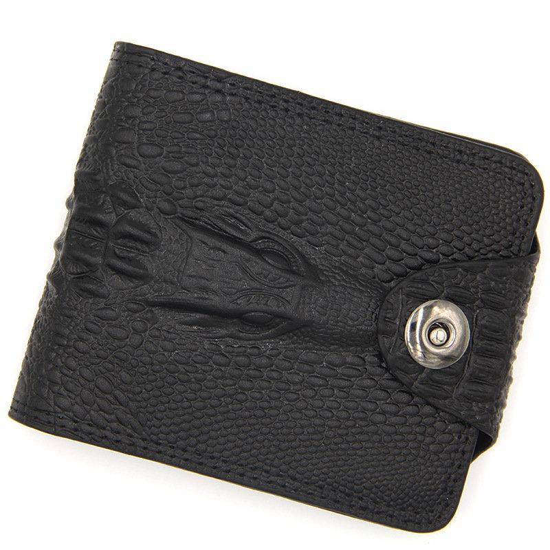 Baellerry Krokodilprint Heren Hasp Korte Portefeuilles Vintage Design Kaarthouder Portefeuilles Mode Business Portemonnee Billfold 12*10*2.5cm