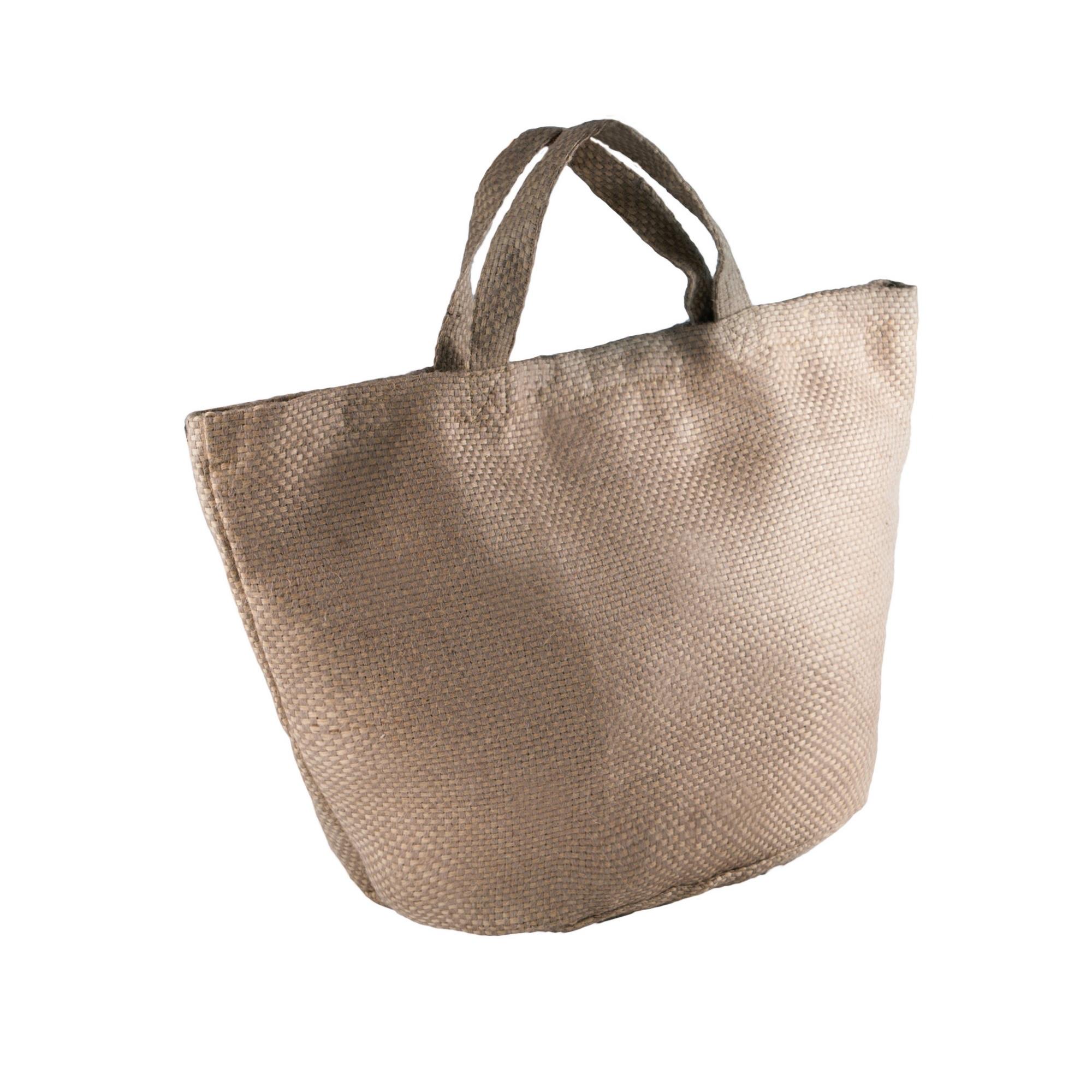 Kimood dames/dames mode jute tas (pak van 2) One Size