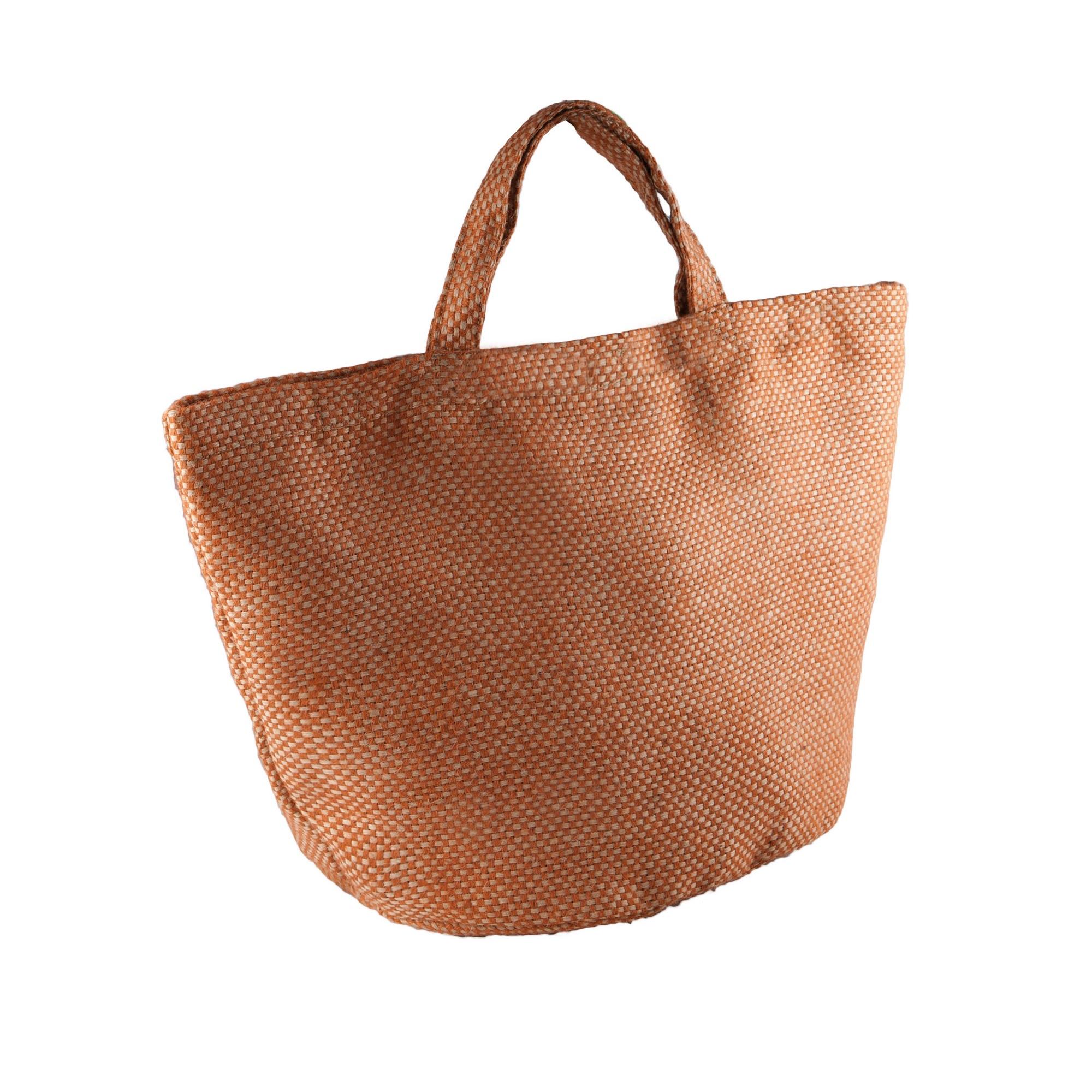 Kimood dames/dames mode jute tas (pak van 2) One Size blauw/saffraan