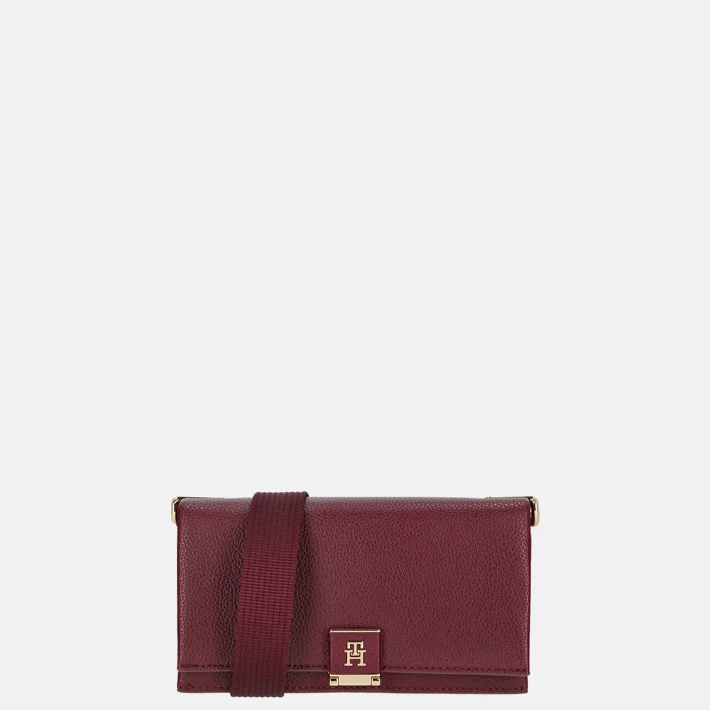 Tommy Hilfiger crossbody tas mini deep rouge