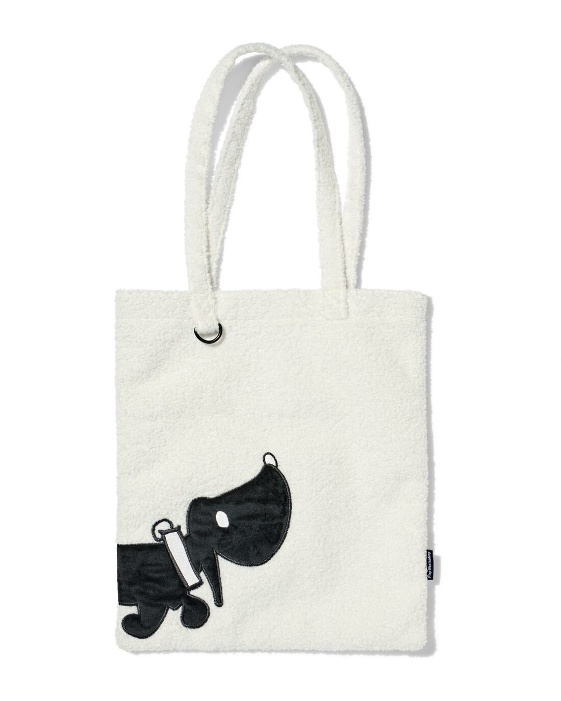HEMA Takkie Schoudertas 42x36cm Teddy Wit