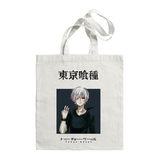 Aidegou15 Japan Anime Kaneki Ken Tokyo Ghoul Canva Tas Harajuku Gotische Stijl Shopper Grote Capaciteit Vrouwen Tas Schoudertas Vintage Handtas 31*36cm