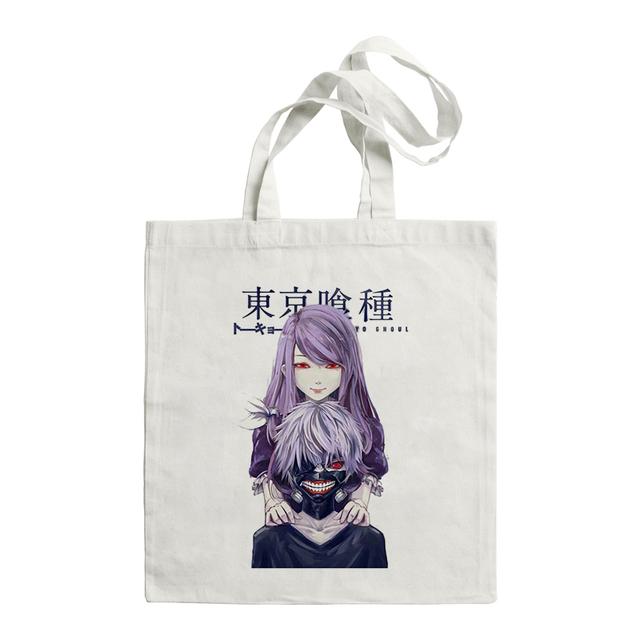 Aidegou15 Japan Anime Kaneki Ken Tokyo Ghoul Canva Tas Harajuku Gotische Stijl Shopper Grote Capaciteit Vrouwen Tas Schoudertas Vintage Handtas 34*42cm