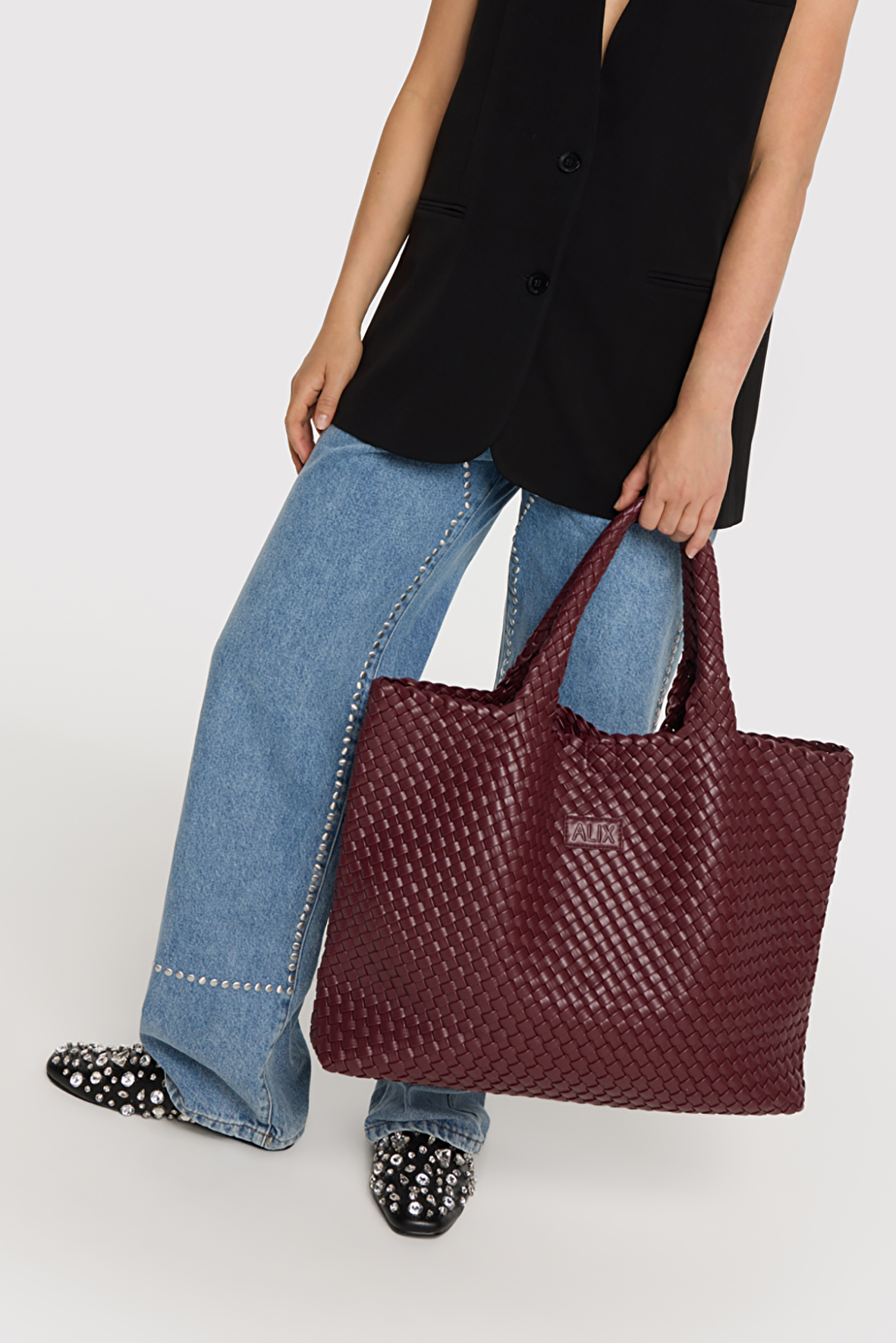Alix The Label 2509080340 braided shopper