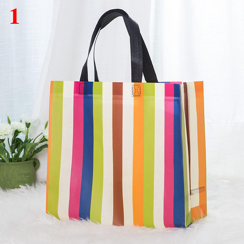 1Ursmart 1PC Herbruikbare stoffen boodschappentas Boodschappentas Waterdichte niet-geweven opvouwbare Eco Tote Grote capaciteit L
