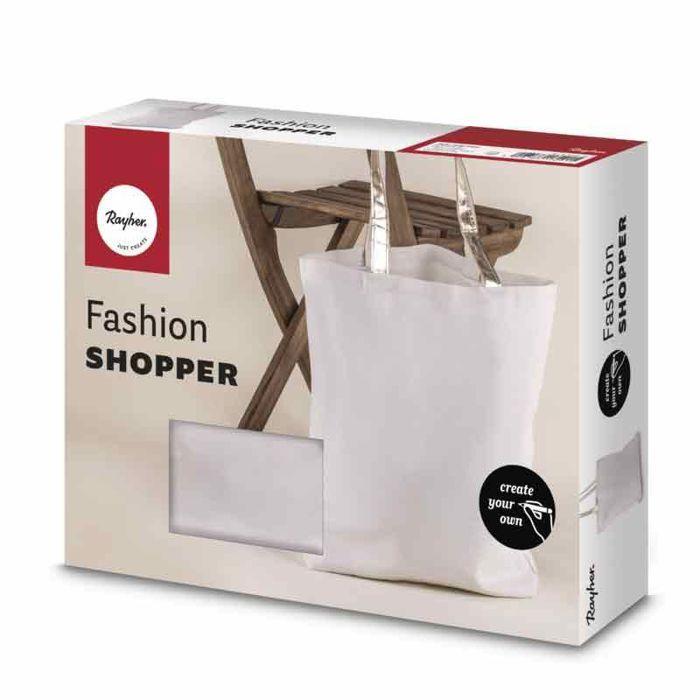 You do it Sac Fashion Shopper 'Rayher' Blanc 46x46 cm