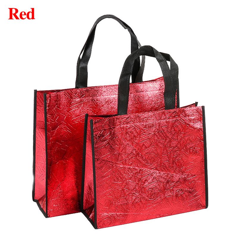 3FashionAccessory Mode Laser Boodschappentas Opvouwbare Eco Boodschappentas Grote Herbruikbare Opbergtas Cadeautas Tote Waterdichte Stof Niet-geweven Handtas S