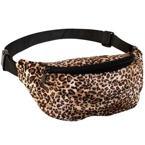 Merkloos Hip heuptasje/fanny pack/buideltasje panterprint print - Festival fanny pack/bum -