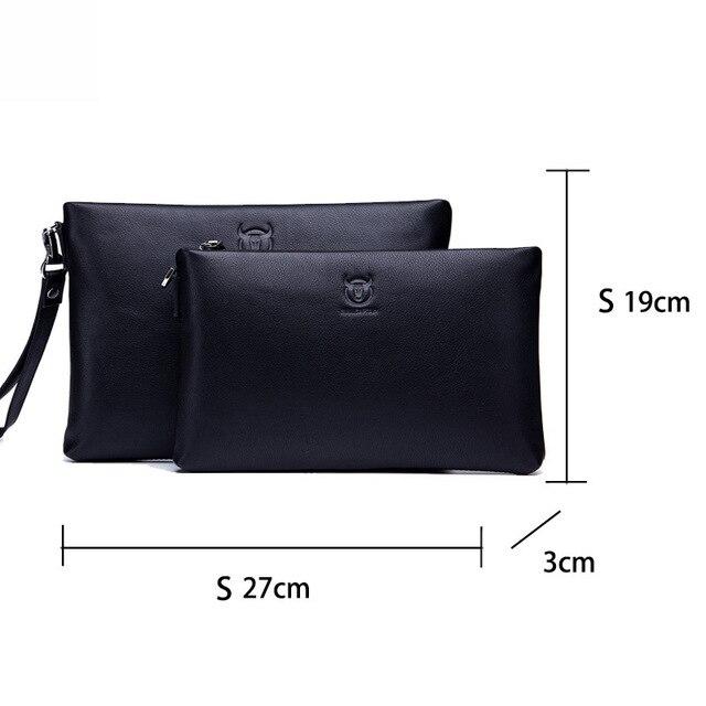 BULLCAPTAIN Merk Heren Portemonnee Clutch Tas Leren Heren Handtas Leren Mode Heren Casual Tas Designer Ipad Handtas Geschikt S