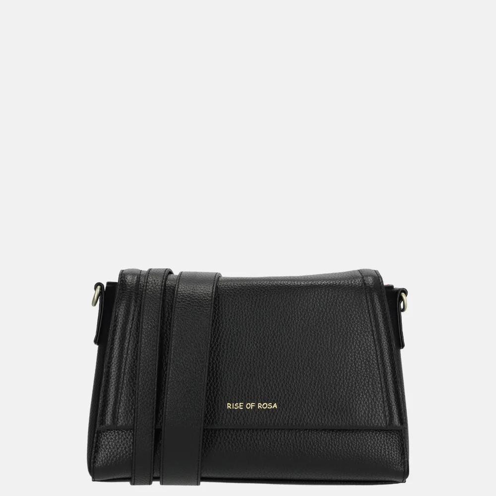 Pylos 59 Rise of Rosa overslag crossbody tas zwart