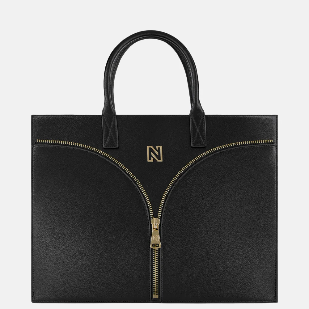 Nikkie Mayda zipper handtas black
