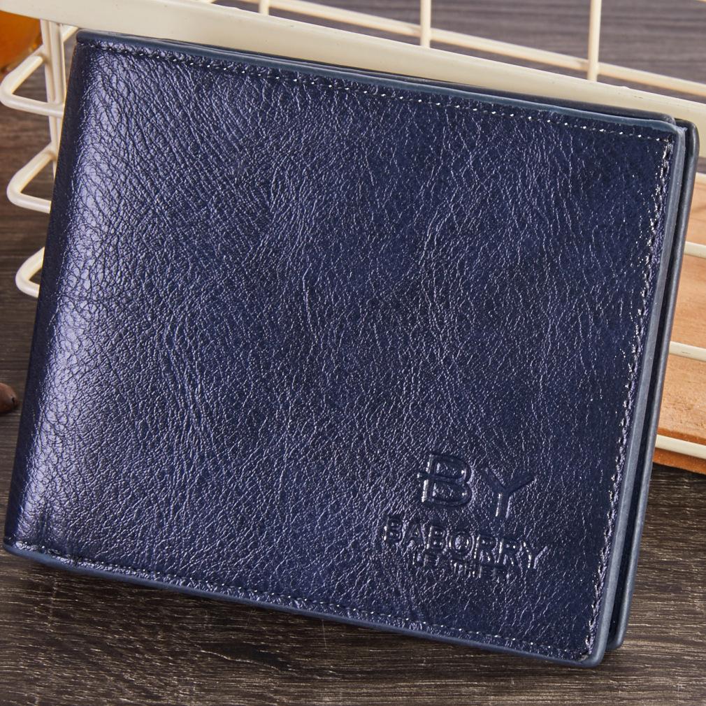 Baborry Heren portemonnee portemonnees voor dames houder portemonnee clutch slanke portemonnee heren portemonnees met muntritszak blauw