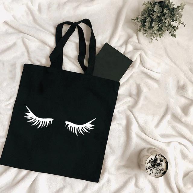 Jiangkao Harajuku Tumblr Grafische Dames Boodschappentas Handtassen Canvas Tote Bags