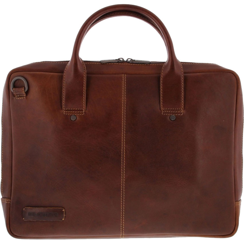 Plevier Loran leren sleeve/tas 15.6 inch Laptoptas