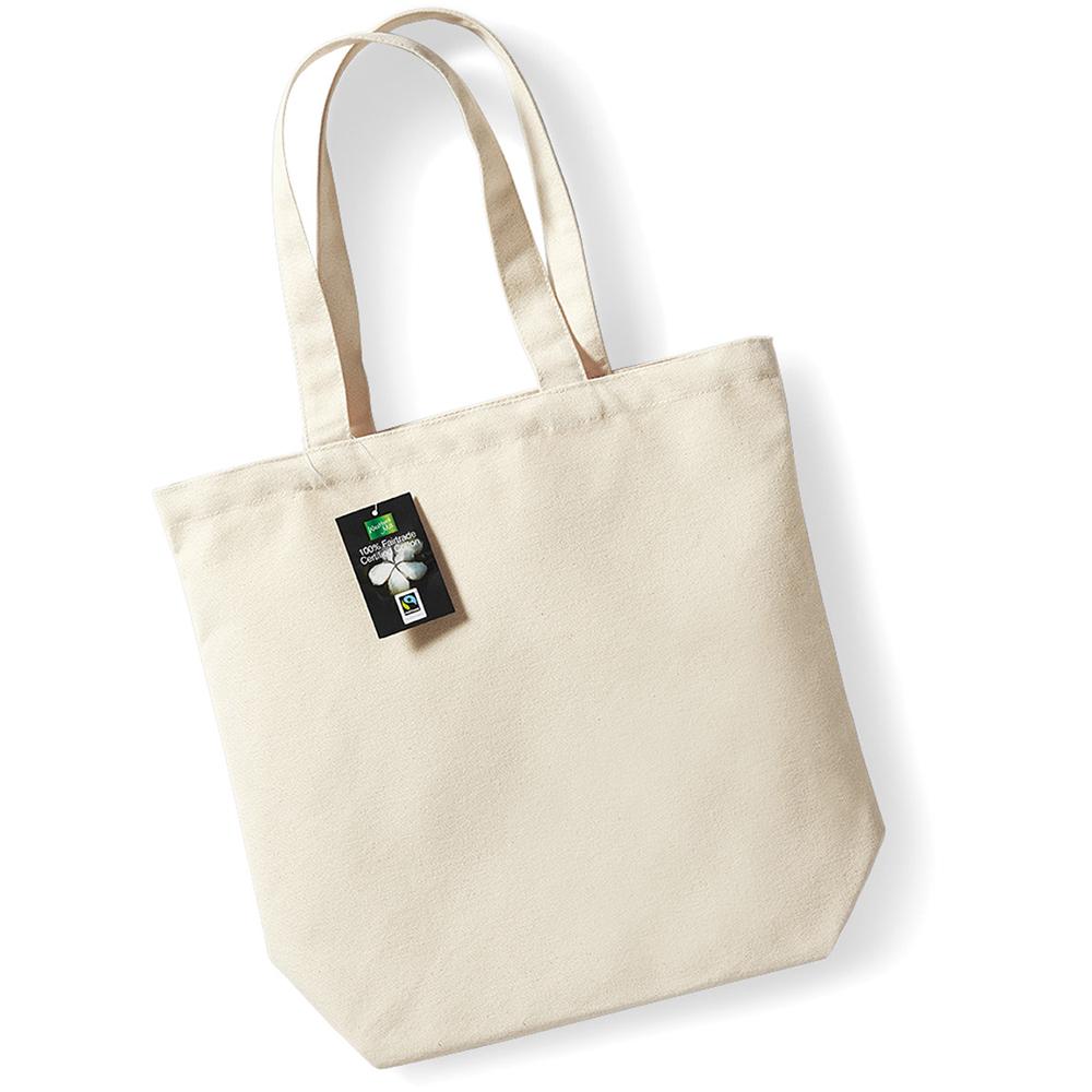 Westford Mill Plain Fair Trade Camden Shopper / Shopping Bag (13 Litres)