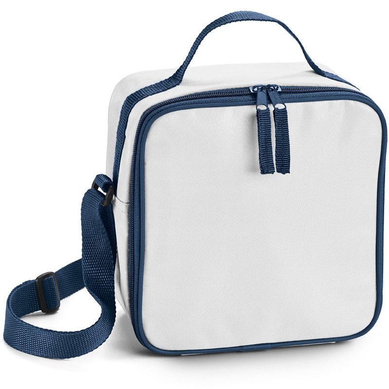 Merkloos Kleine koeltas voor lunch - wit - 20 x 20 x 11 cm - 4.5 liter - Koeltassen -
