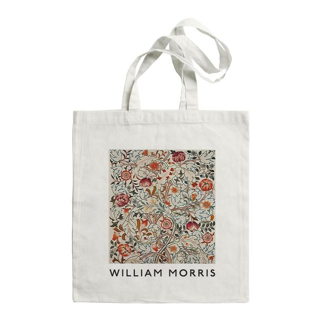 Aidegou15 Shopper Tote Bag Vintage Leaf Flower William Morris Herbruikbare Handtas Schouder Opvouwbare Mode Canvas Hoge Capaciteit Boodschappentas 24*26cm