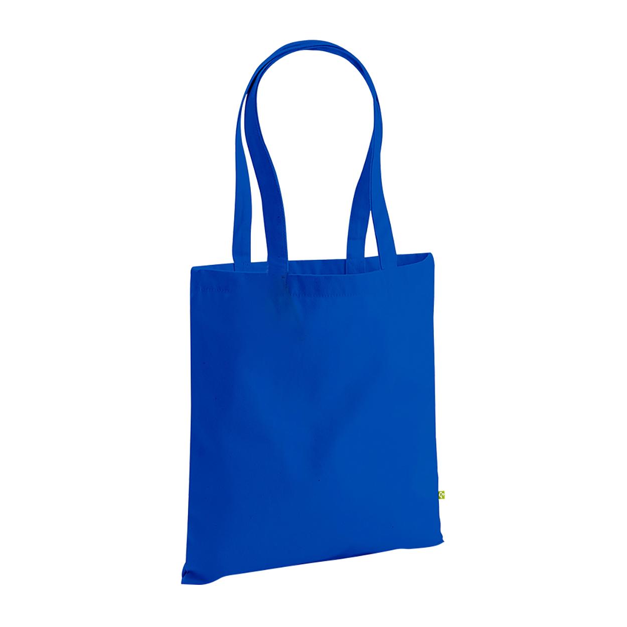 Westford Mill EarthAware biologische tas voor het leven (10 liter) (pak van 2) One Size koningsblauwe kleur