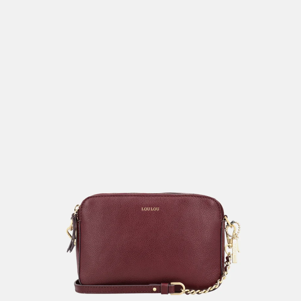 Loulou Essentiels Zoë crossbody tas ruby
