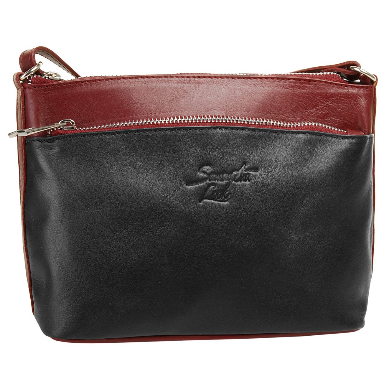 Samantha Look Schoudertas echt leer, made in italy