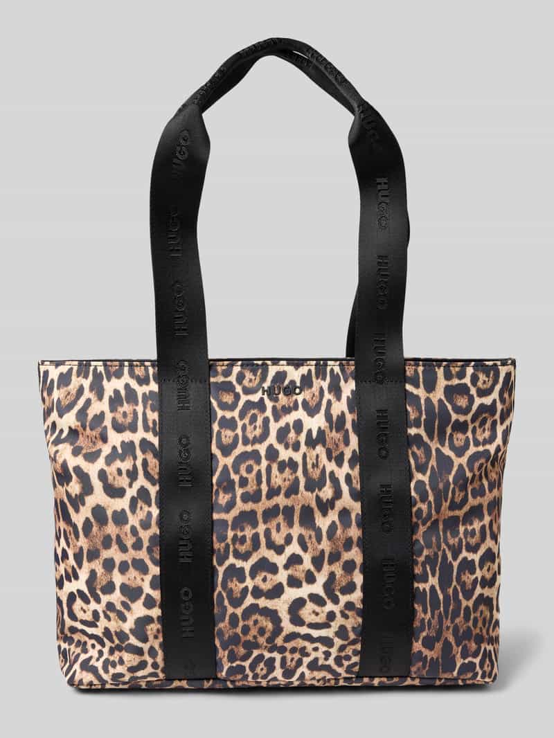 HUGO Tas met dierenprint
