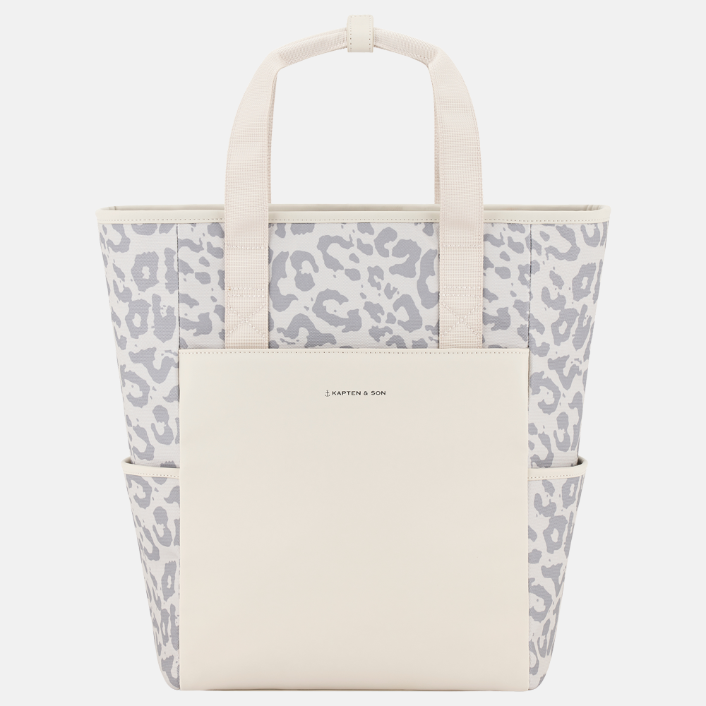 Kapten & Son Lindby rugzak 14 inch leopard sandstone