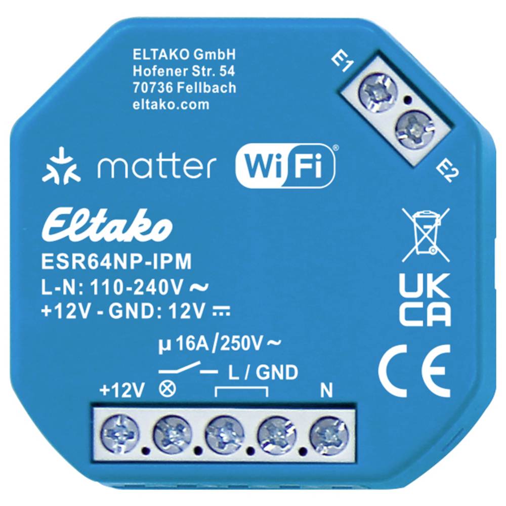 Eltako ESR64NP-IPM Draadloos stroomstootschakelrelais Draadloos Inbouw (in muur)