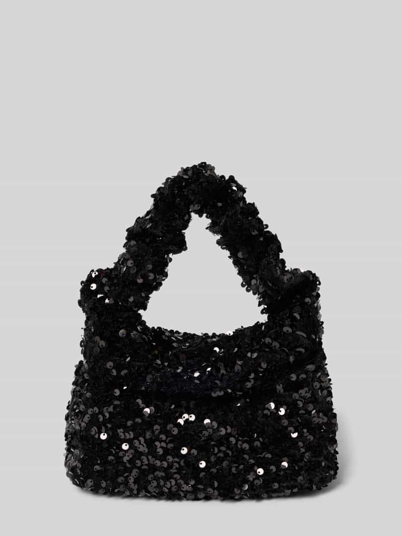 Jake*s Cocktail Handtas met pailletten en draagband