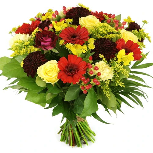 Boeketcadeau Bloemen boeket Geel - rood