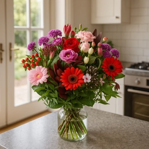 Boeketcadeau Boeket bestellen in roze - rood