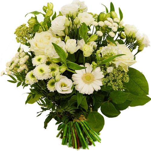 Boeketcadeau Tijdloos boeket Springerig wit