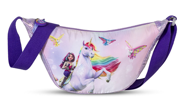 Fabrizio Unicorn Academy Moon Bag Schoudertas Paars
