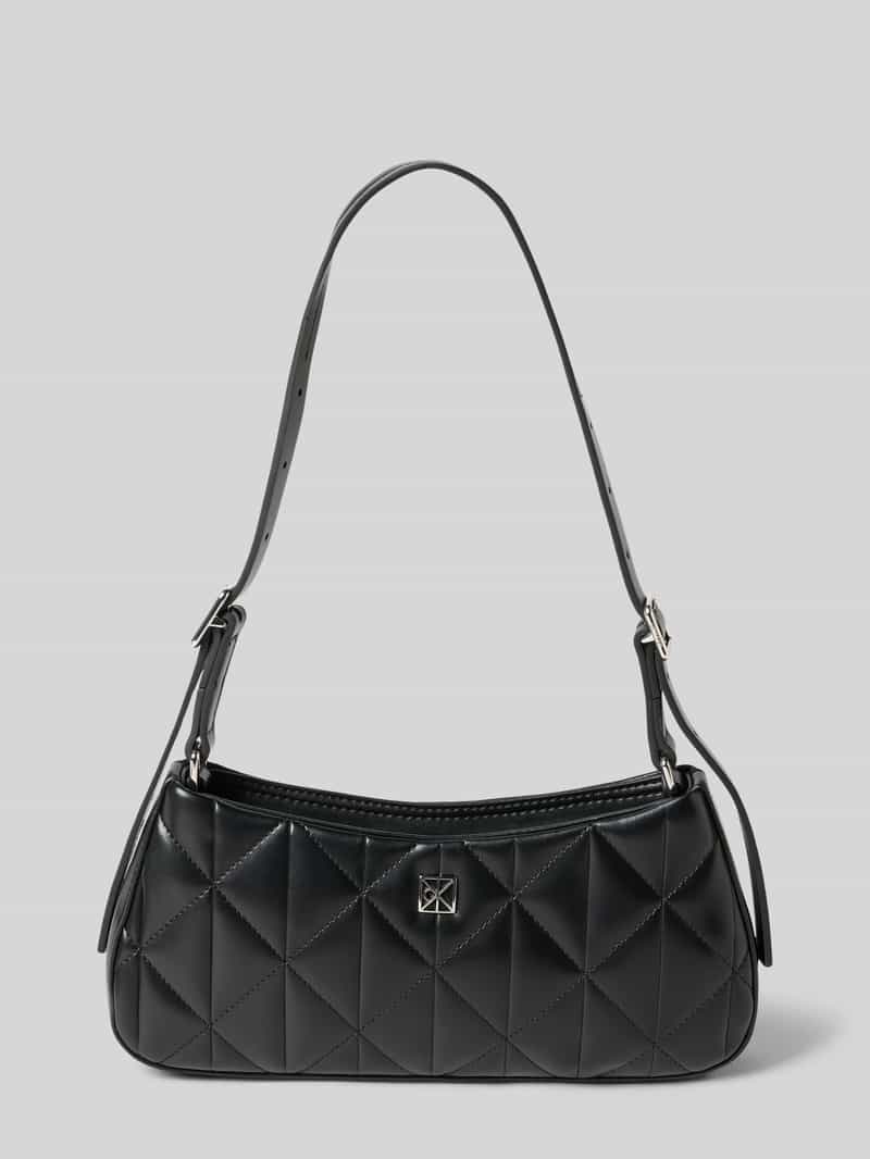 CK Calvin Klein Schoudertas met logodetail, model 'Quilted'