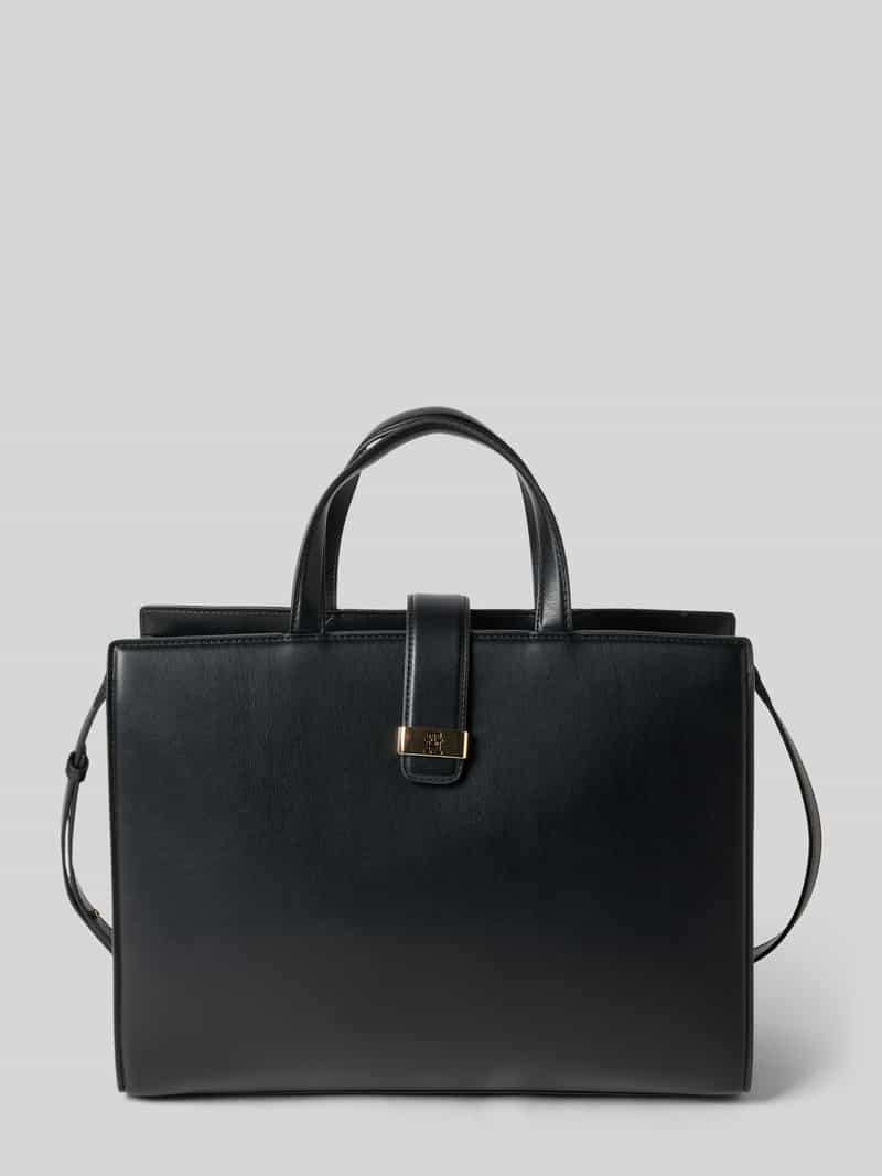 Tommy Hilfiger Schoudertas in leerlook, model 'HERITAGE SATCHEL'