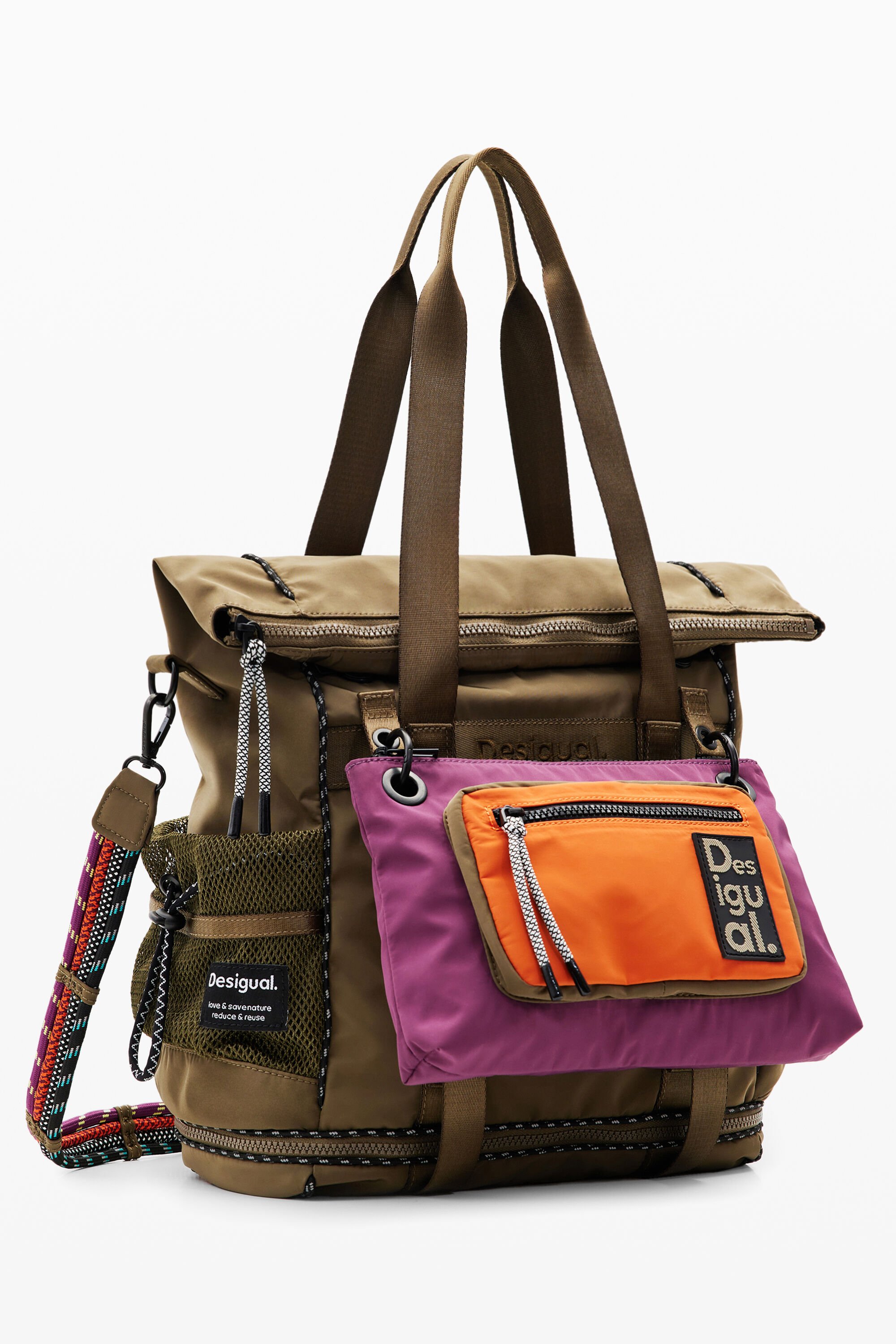 Desigual Veelzijdige XL-rugzak - GREEN