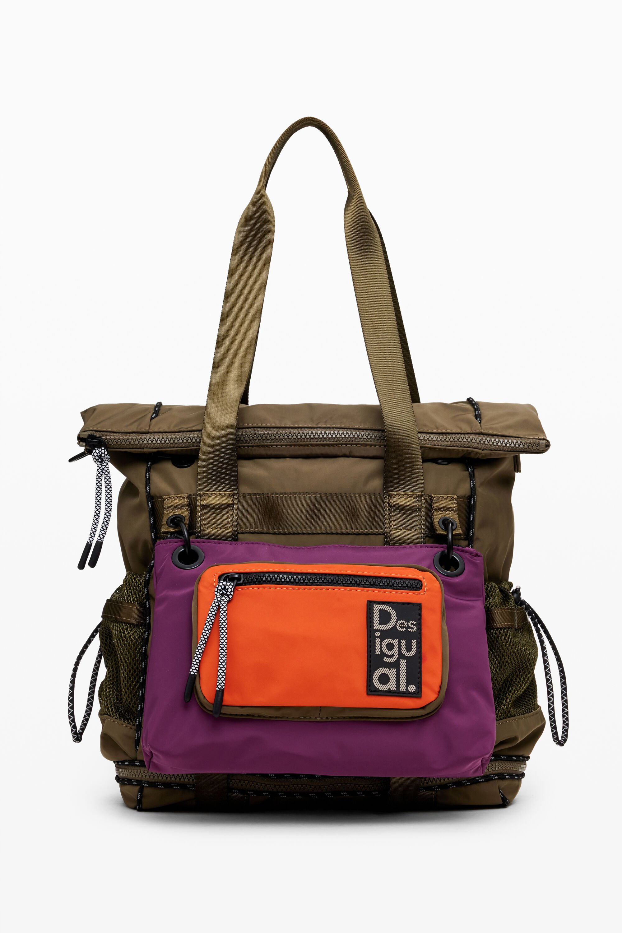 Desigual Voyager XL rugzak met meerdere posities - GREEN