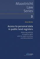 Access to Personal Data in Public Land Registers - Anna Berlee - ebook