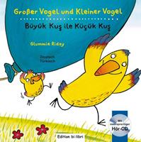 glummieriday Großer Vogel und Kleiner Vogel. Kinderbuch Deutsch-Türkisch mit Audio-CD